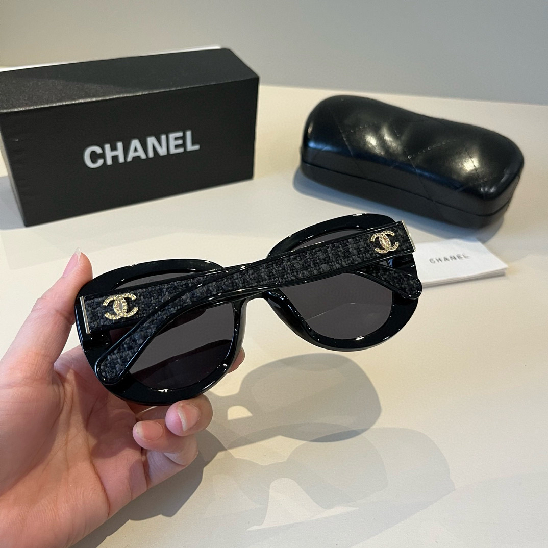 Chanel round frame sunglasses