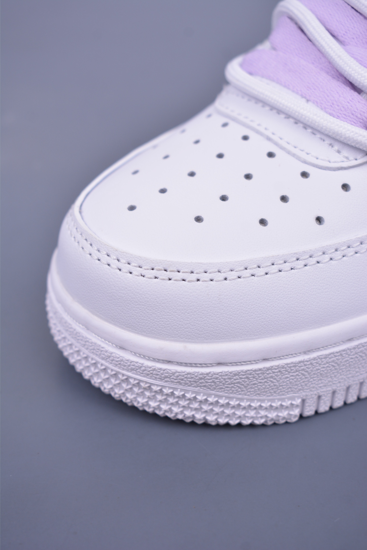 OFF WHITE x Nike Air Force 1'07 Low Sneakers White and Purple Chanel Style DH9999-556