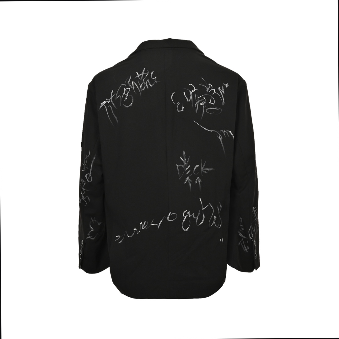 Balenciaga 24Fw graffiti jacket suit