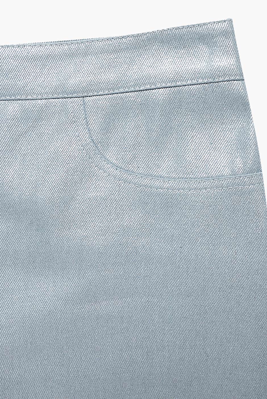 Pantalon denim semi campana