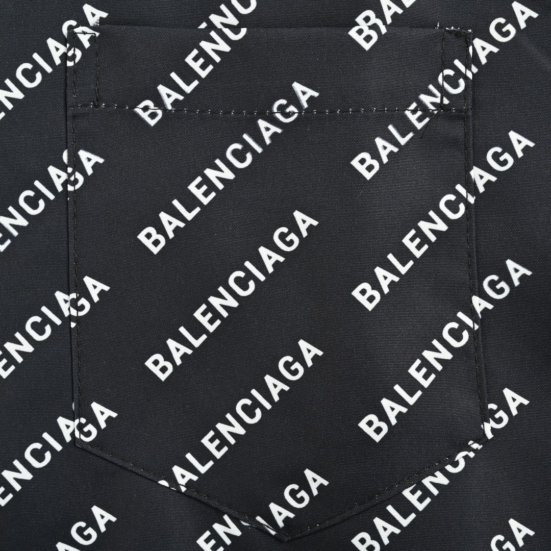 Balenciaga 24ss full print barrage short sleeve shirt
