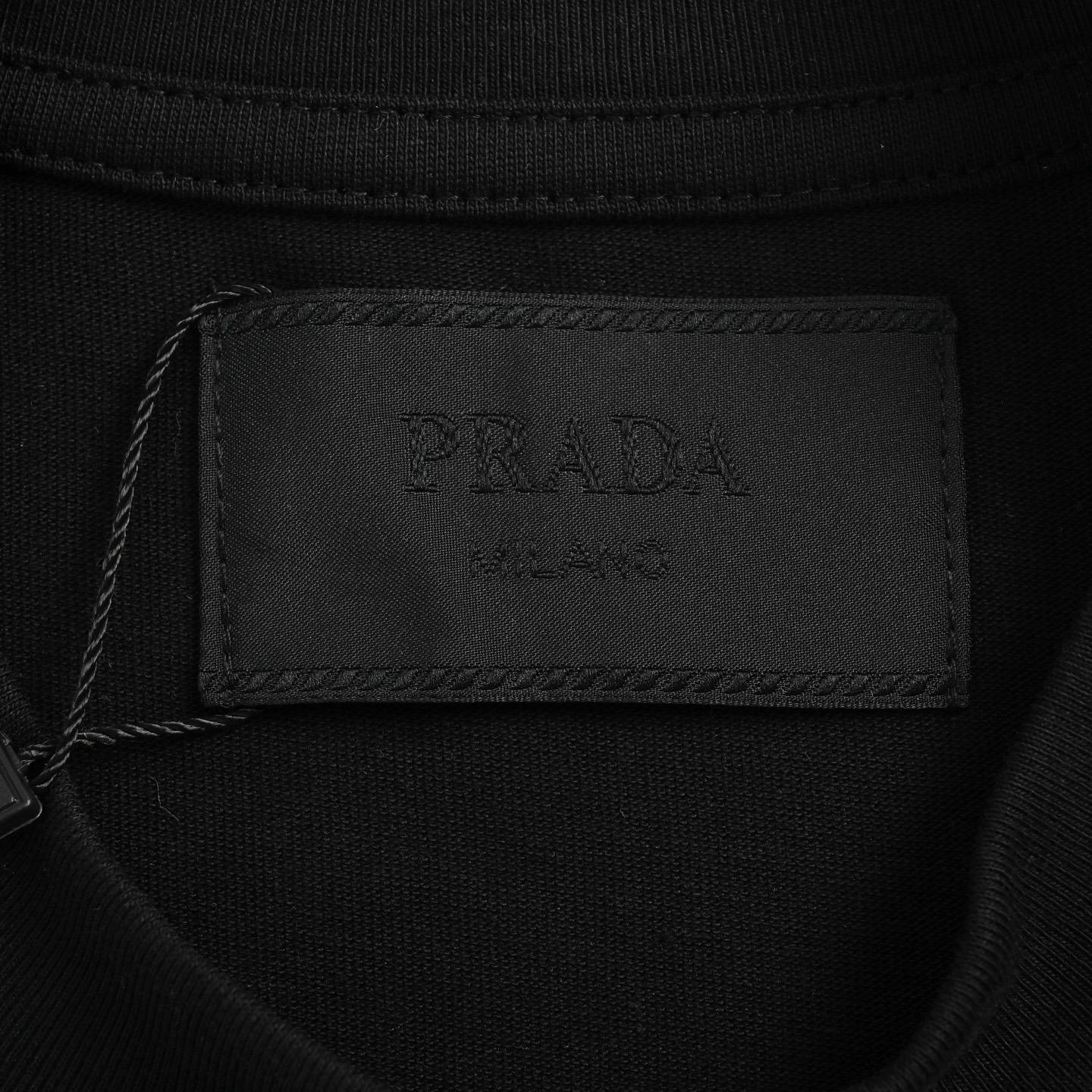 Prada 23ss collar letter print short sleeve