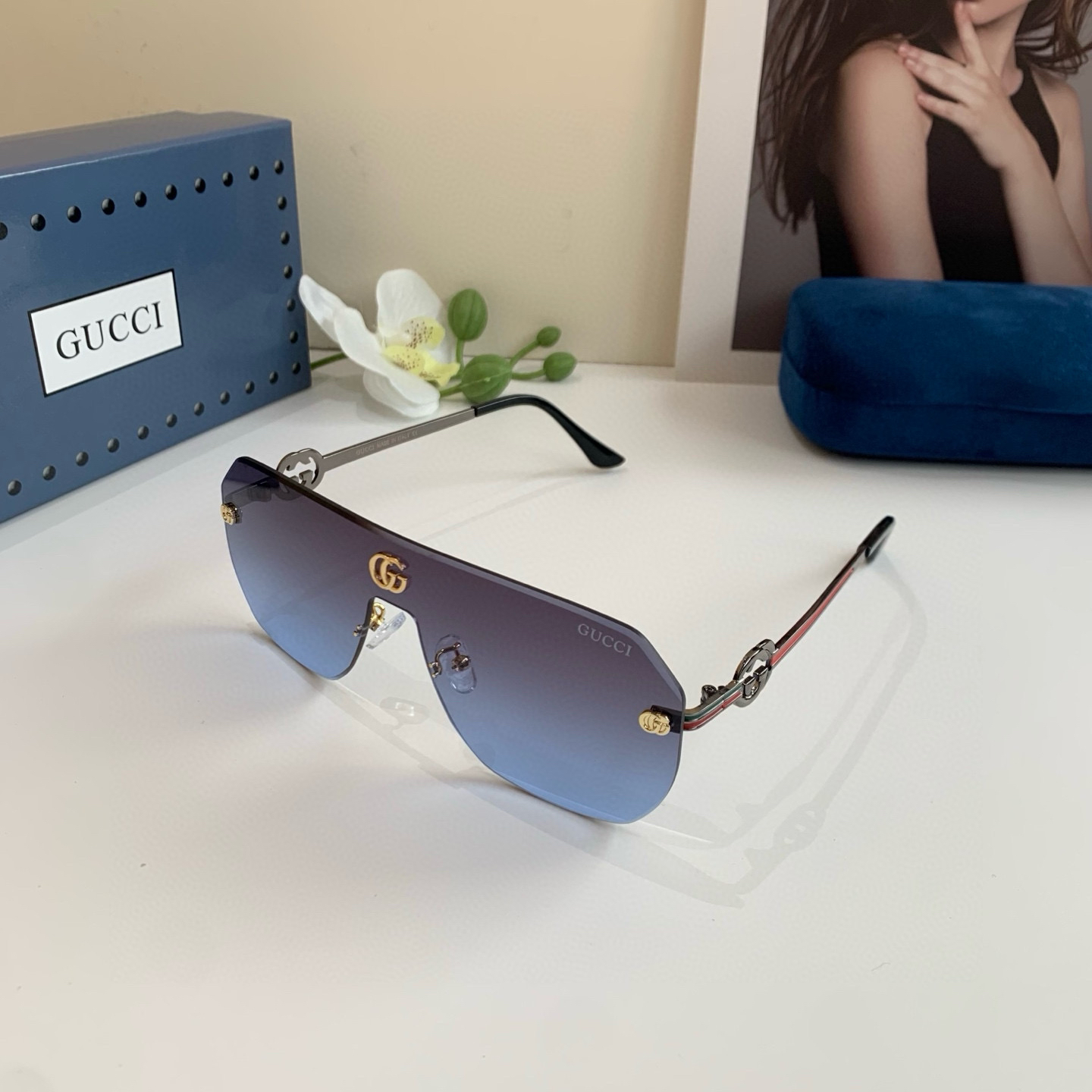 Gucci rimless sunglasses