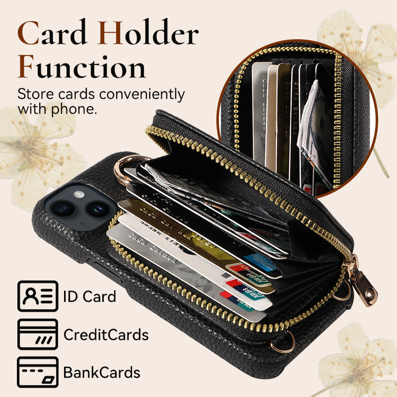 Portable Phone Case with Card Slots for iPhone Series