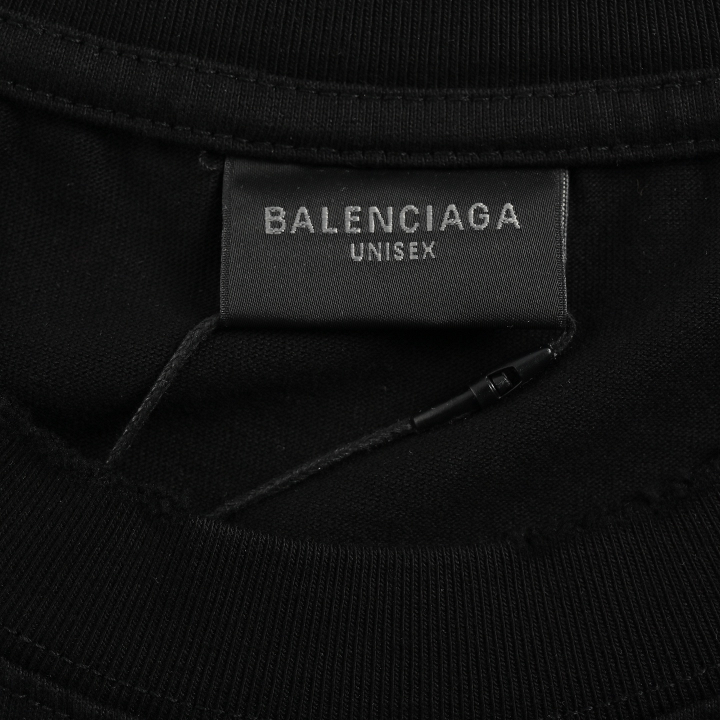 Balenciaga 25ss letter double B hand-painted wash ripped short sleeves