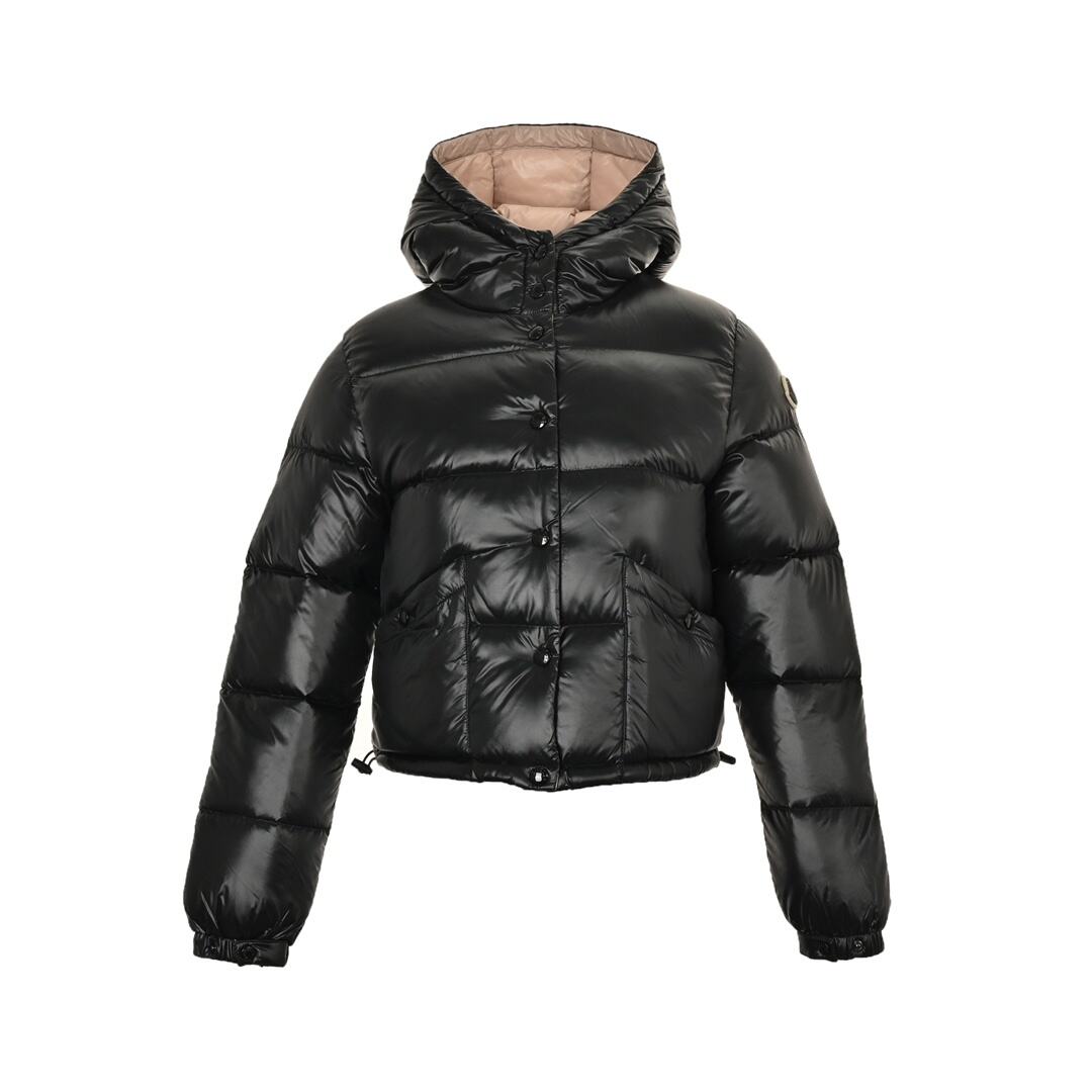 Moncler BARDANETTE women's pink hooded short down jacket