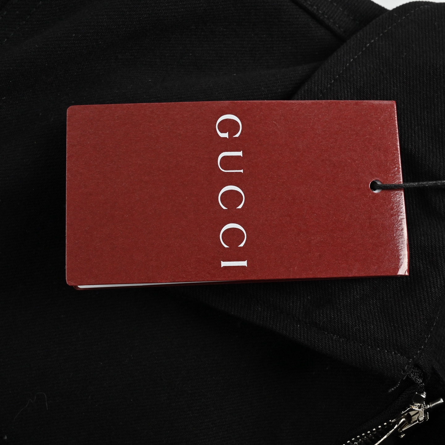Gucci 24Fw denim jacket with rhinestone back zipper