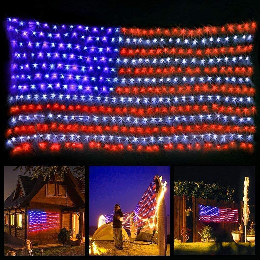 🔥Last Day 50% OFF🔥American FLAG 420 LED STRING lamp-Large American FLAG outdoor lamp