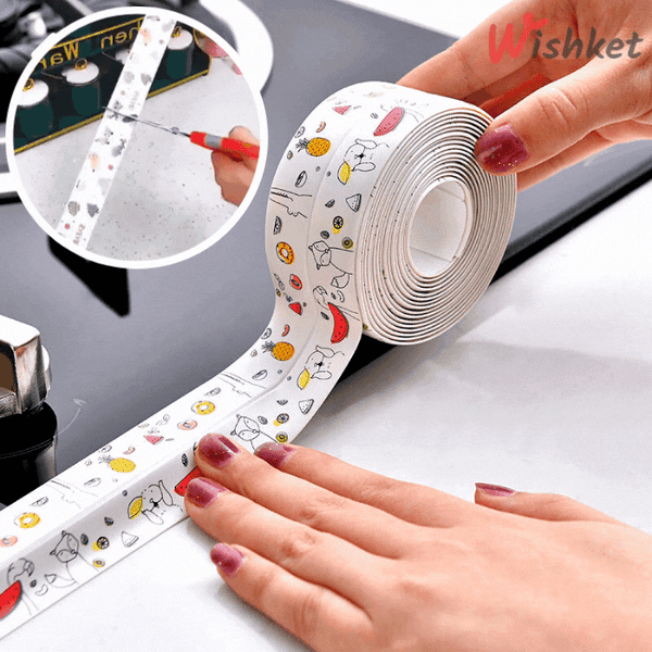 🔥Last Day Promotion-[SAVE 50% OFF]--Professional Self-Adhesive Caulk Strip(10ft) - [ Anti-Mildew Tape]--Buy 2 Get Extra 1 FREE