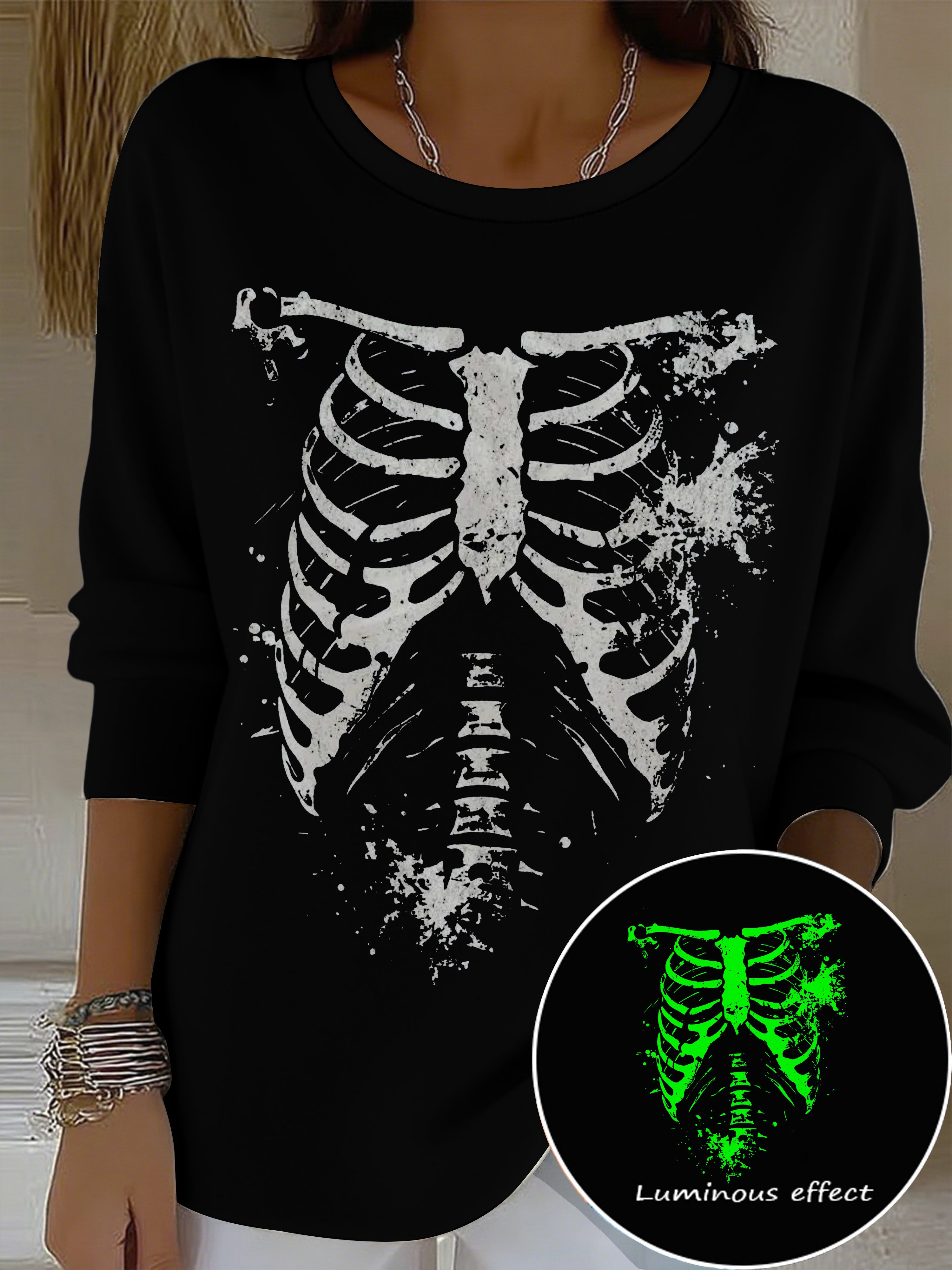 🔥Buy 3 Get 10% Off🔥Women's Halloween Bat Print Casual Top