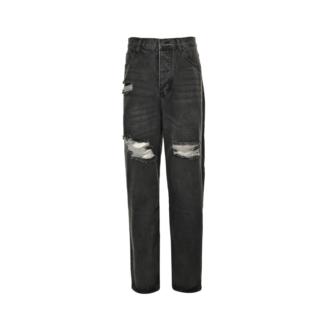Balenciaga distressed wide-leg jeans