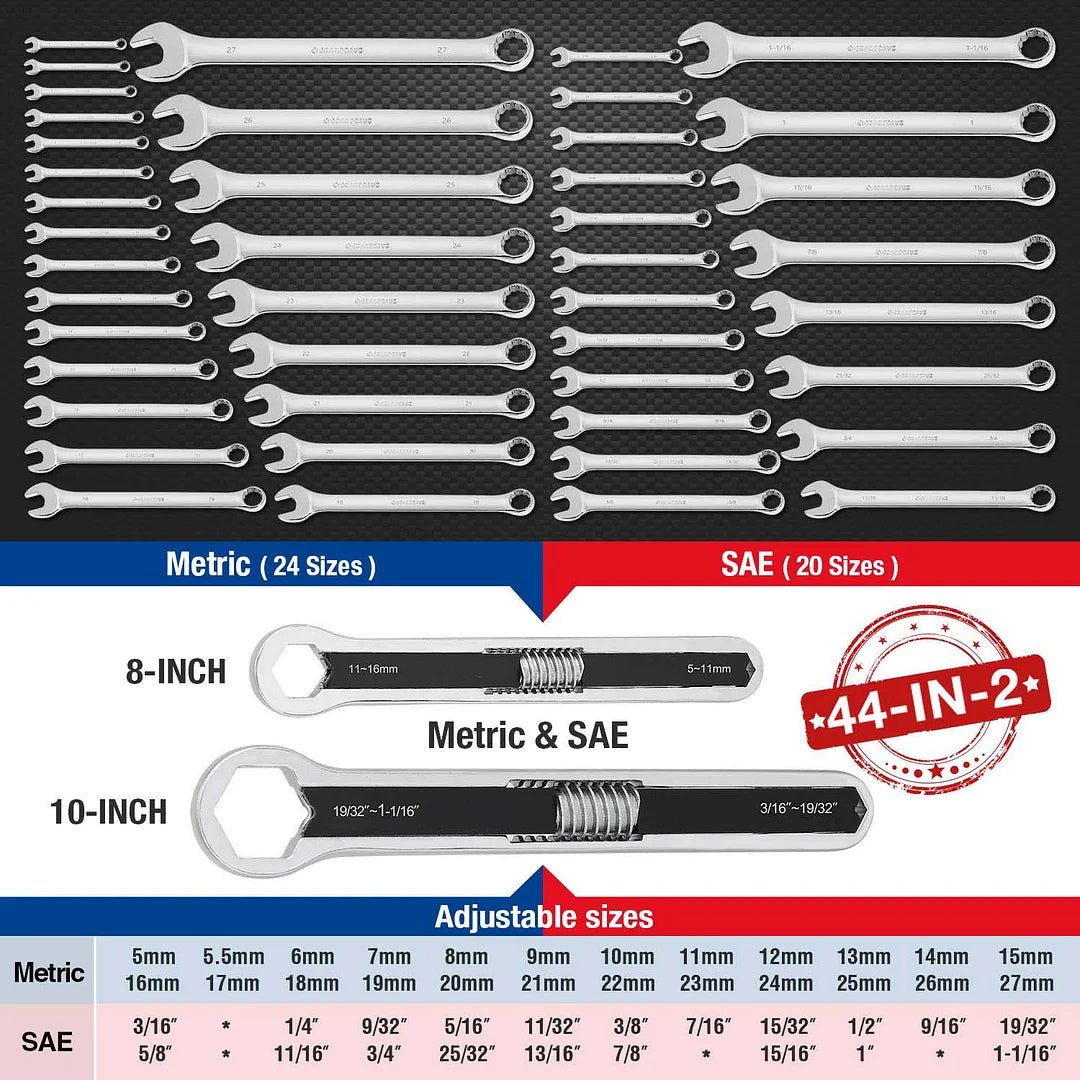 🔥FREE SHIPPING🔥Last Day Sale-48% OFF🎁Adjustable Wrench Universal Wrench Set