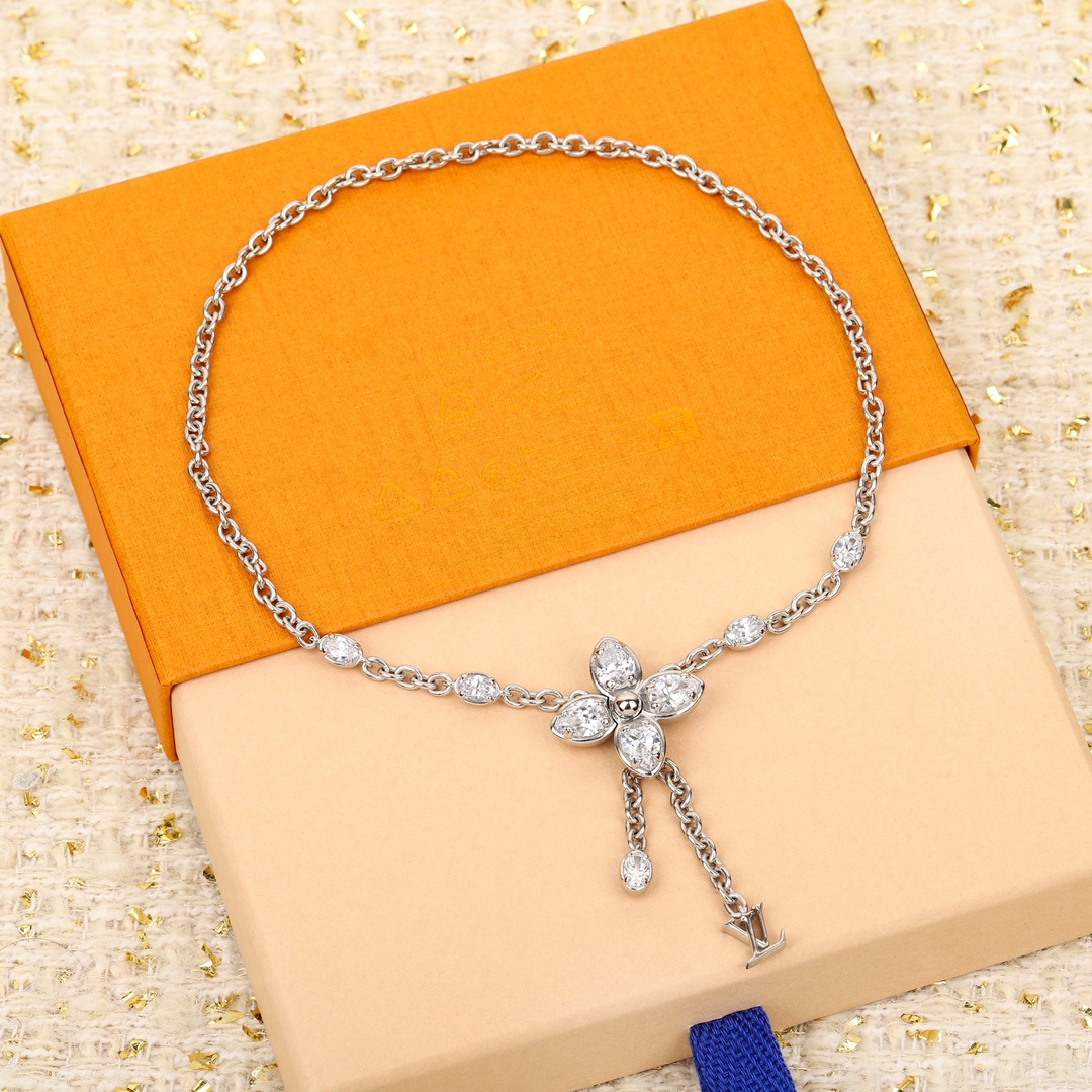 Louis Vuitton four-leaf clover necklace