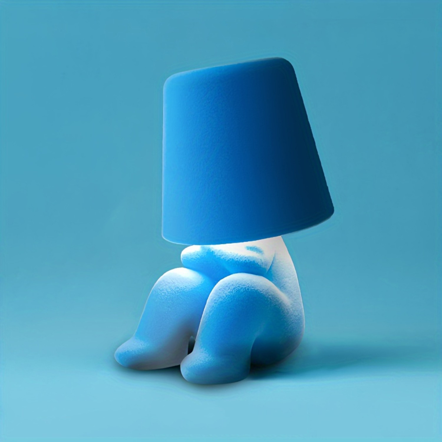 Mood Lighting Lamps, Thinker Figurine Table Lamp, Rechargeable Touch-Controlled LED Table Lamp