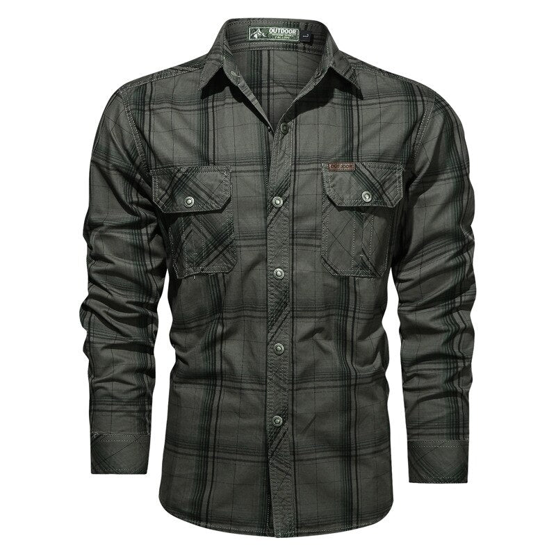 Plaid Elegance Men's Shirt