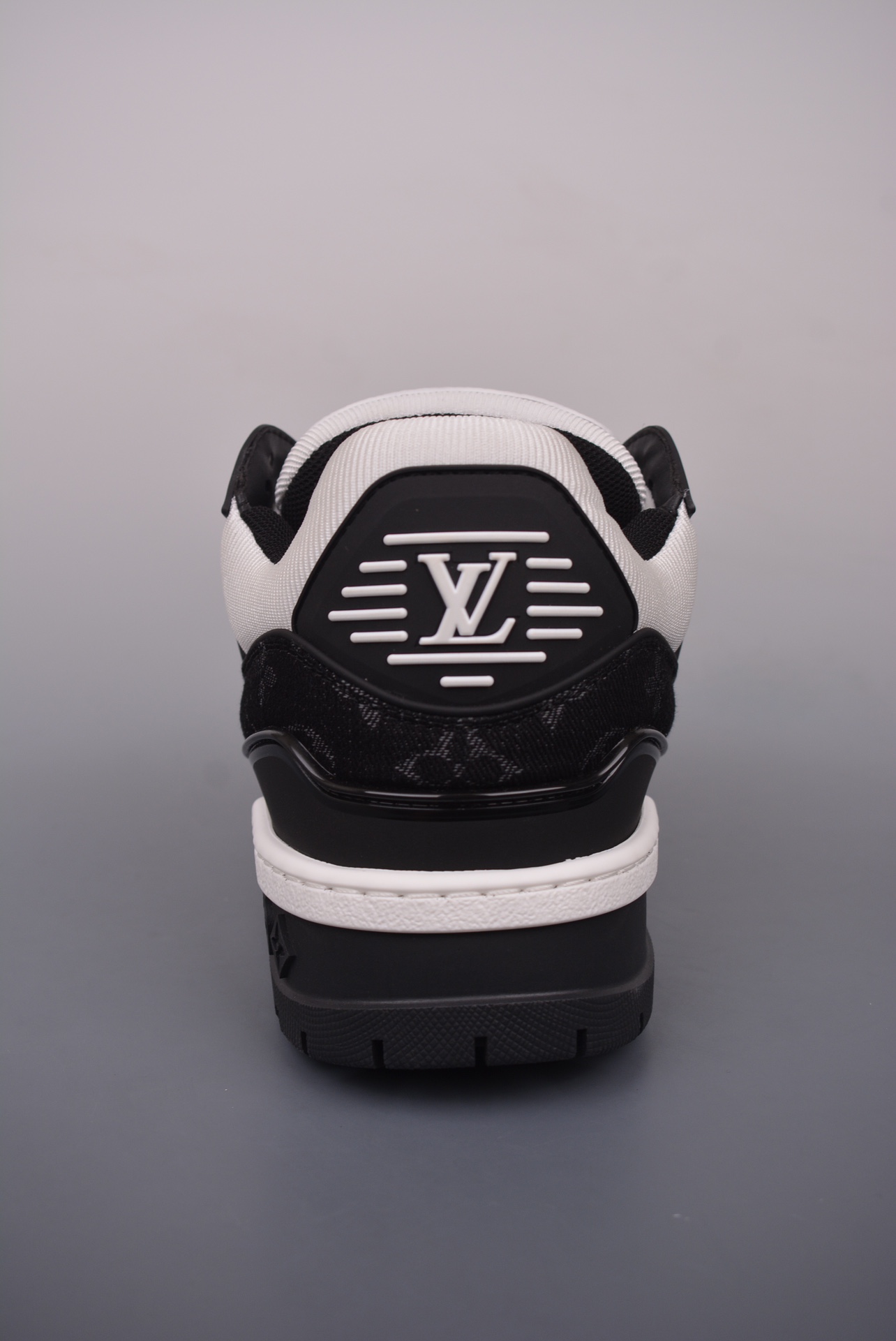 Louis Vuitton Trainer Maxi Low Sneaker Black and White