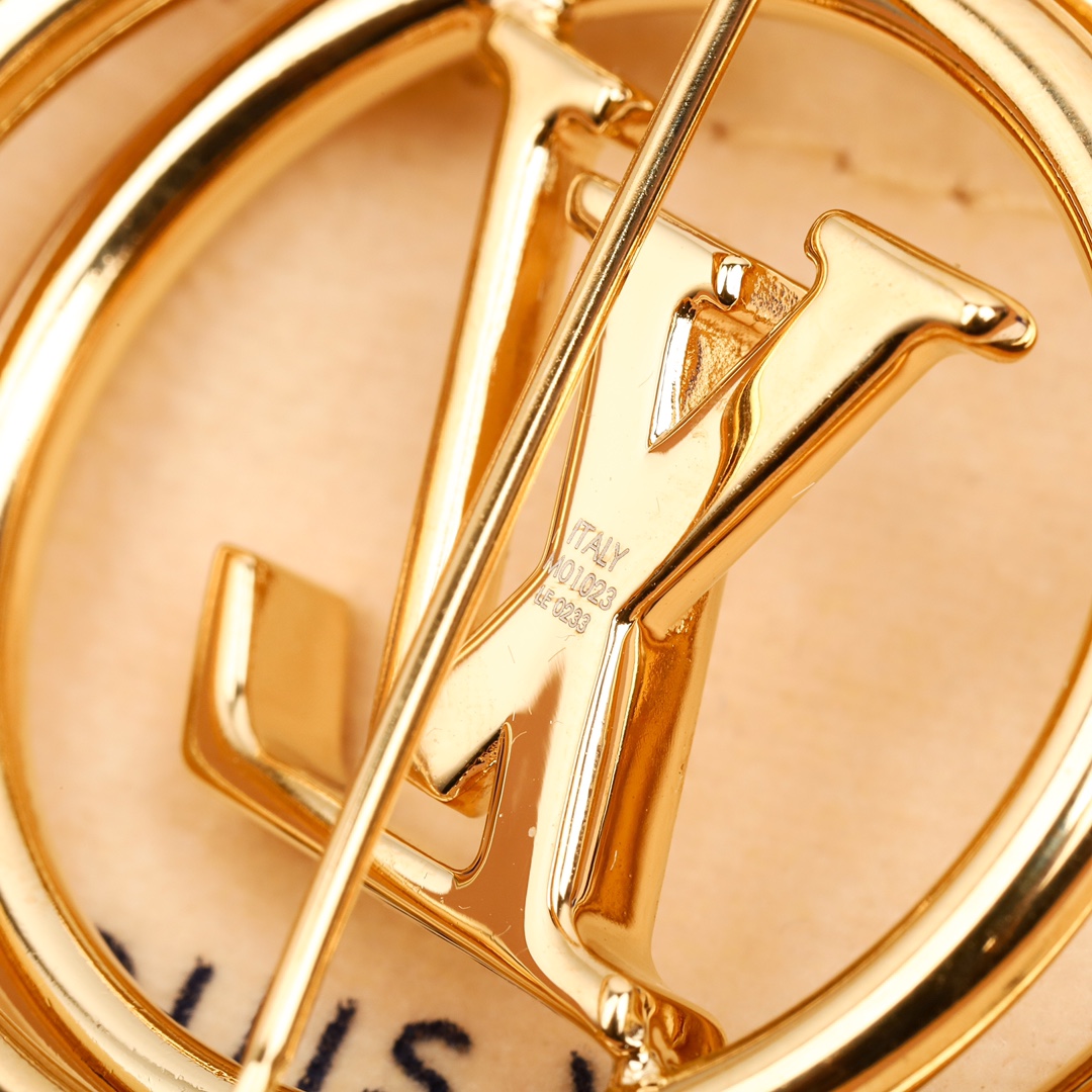 Louis Vuitton Letter Brooch