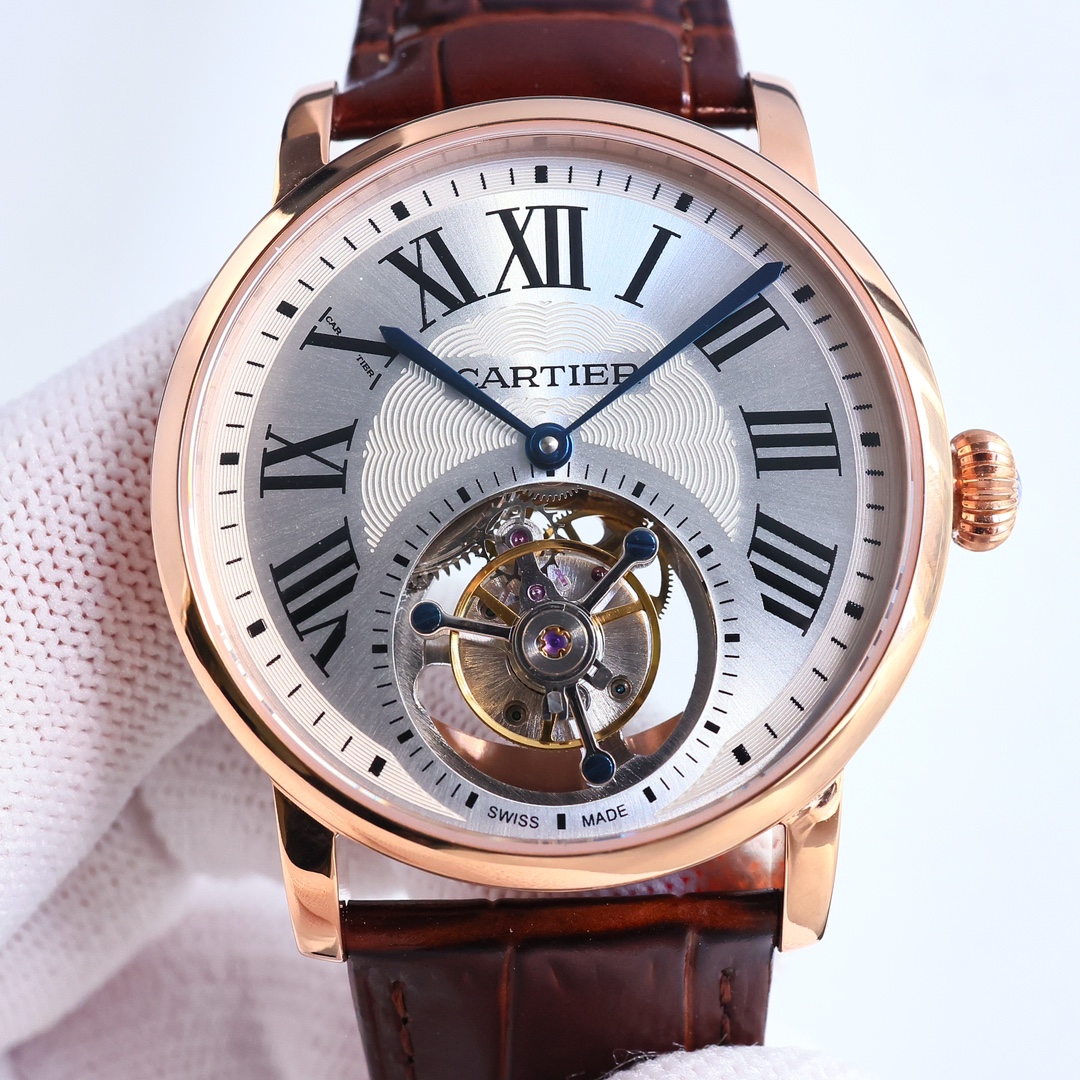 Cartier True Flywheel KF1 Rotonde de Cartier Tourbillon Cadran Love Tourbillon Watch