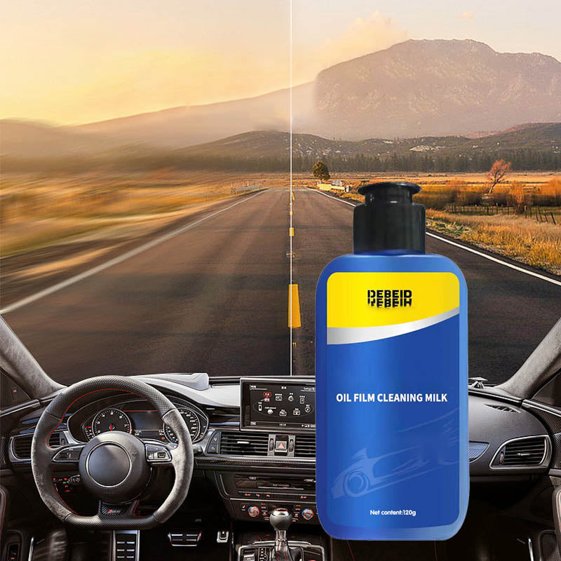 (🔥Last Day Promotion-SAVE 50% OFF)2023 New Upgrade Car Glass Oil Film Cleaner With Free Sponge ♻Safety and Long-term Protection♻ -BUY 2 GET 1 FREE!