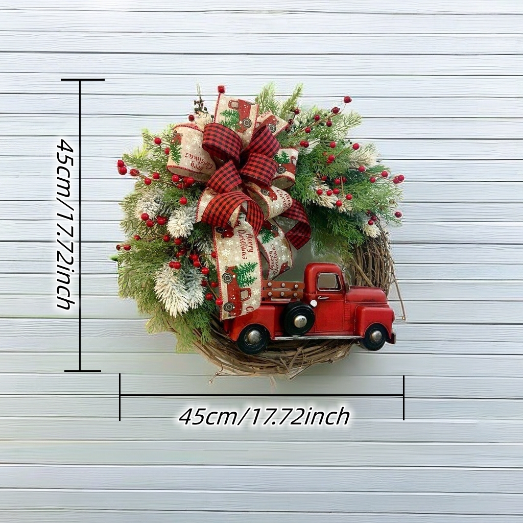 Red Truck Christmas Wreaths