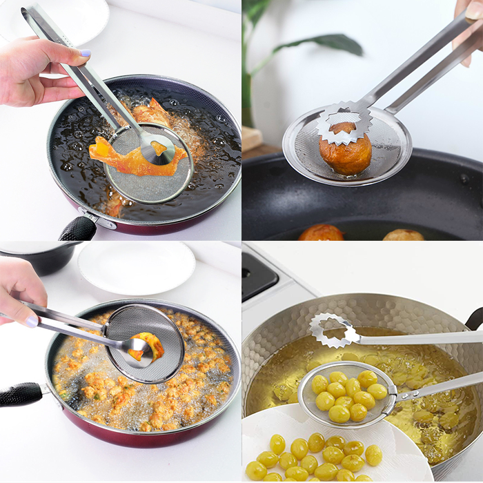 🔥Last Day Promotion - 50% OFF🔥 Kitchen Fried Mesh Clip - Buy 2 Get 1 Free