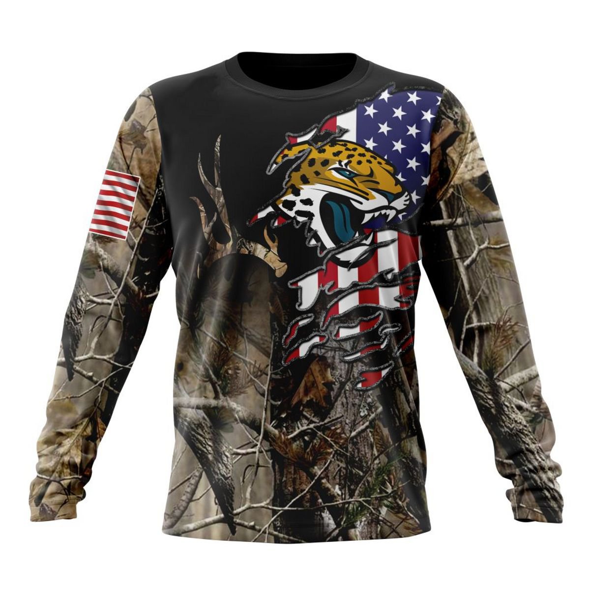 JACKSONVILLE JAGUARS 3D HOODIE CAMO REALTREE HUNTING