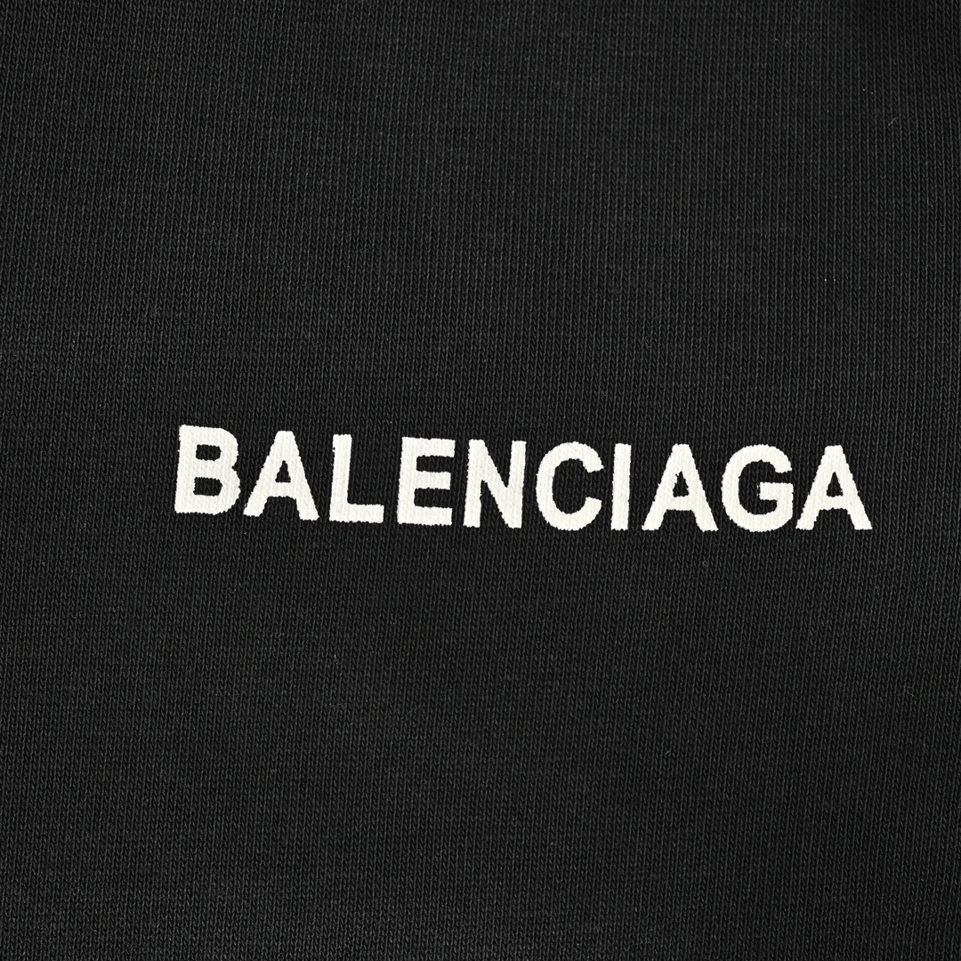 Balenciaga 24Fw printed small logo web washed trousers