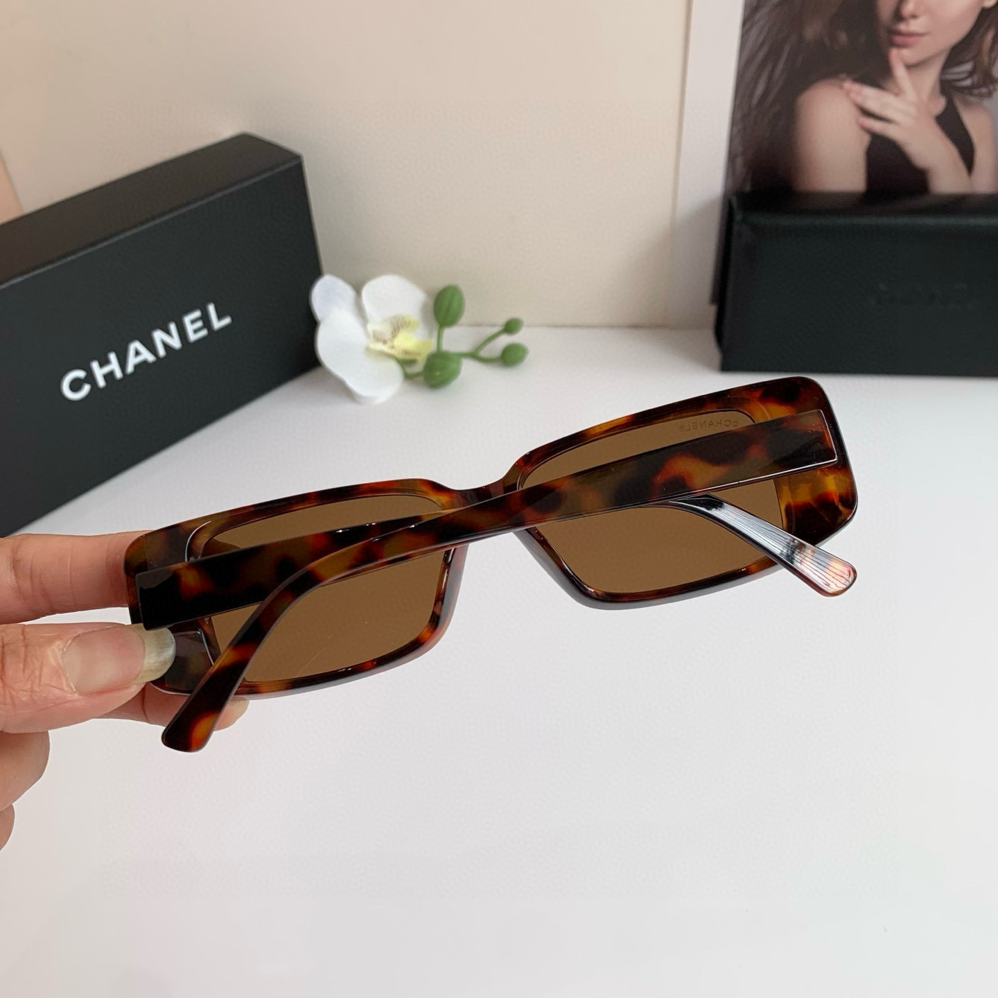 Chanel round frame sunglasses