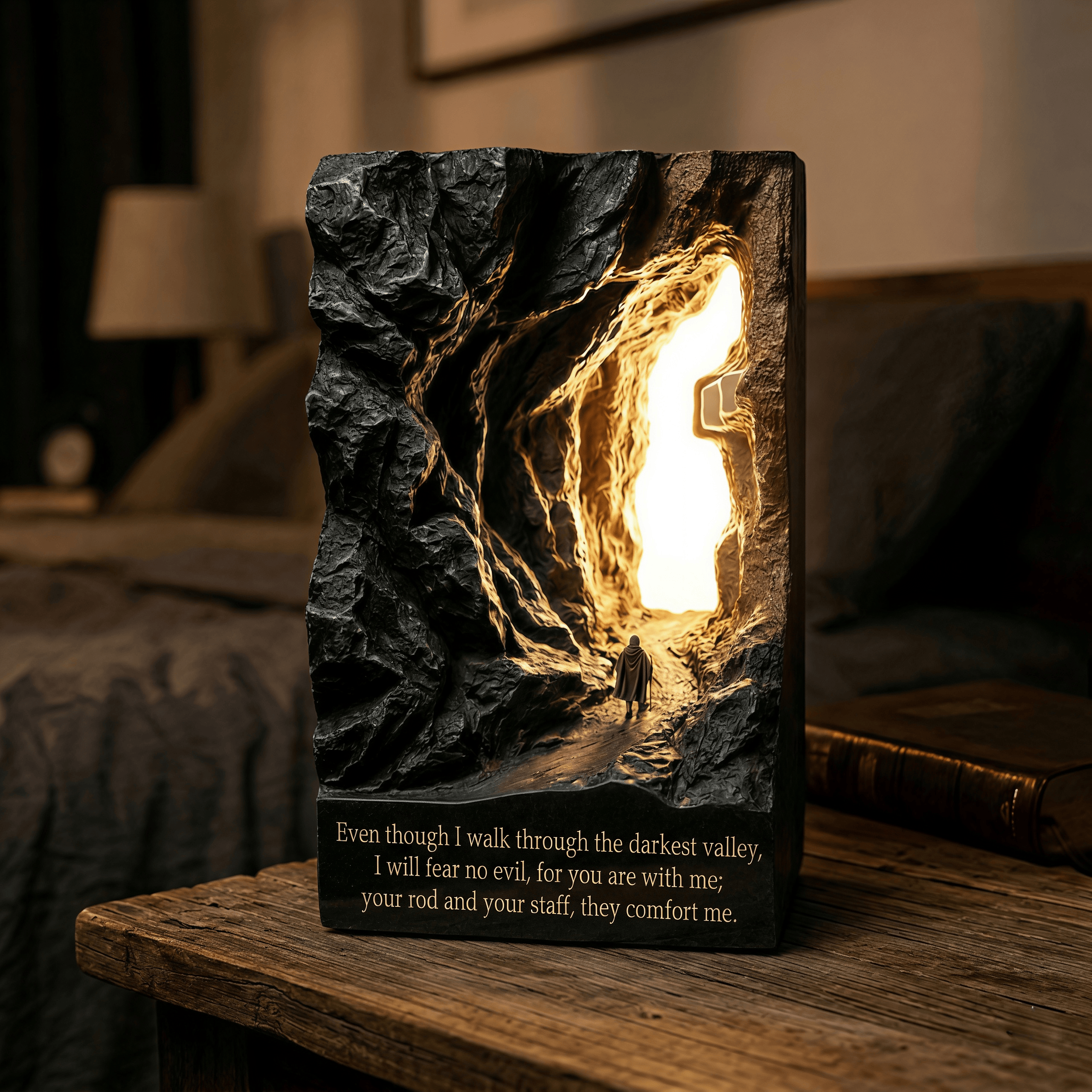✝️Psalm 23:4—Faith Sculpture Night Light