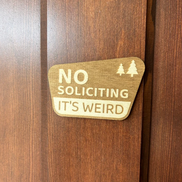 No Soliciting Sign