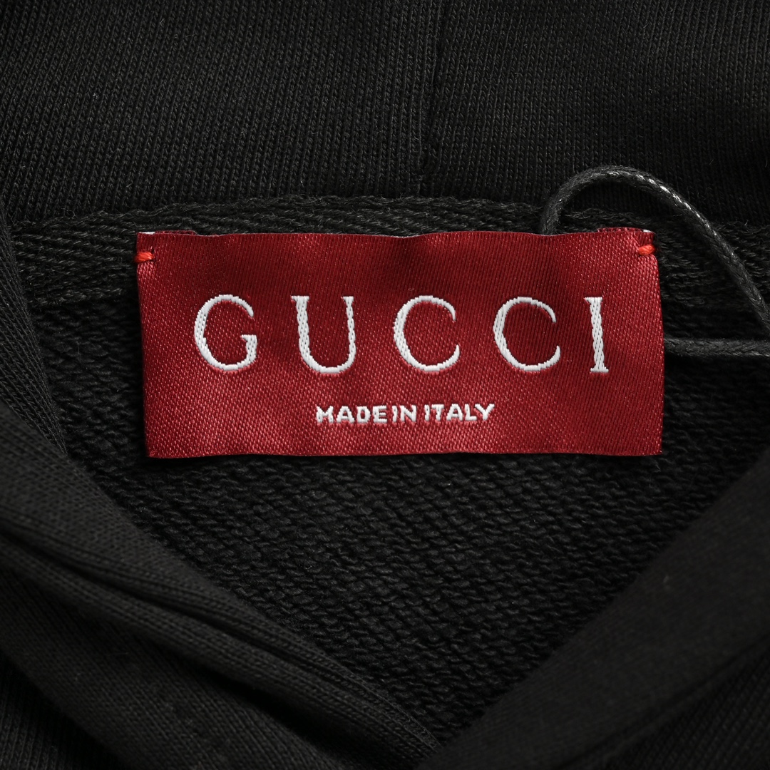 Gucci 24Fw rhinestone-embellished hooded sweatshirt