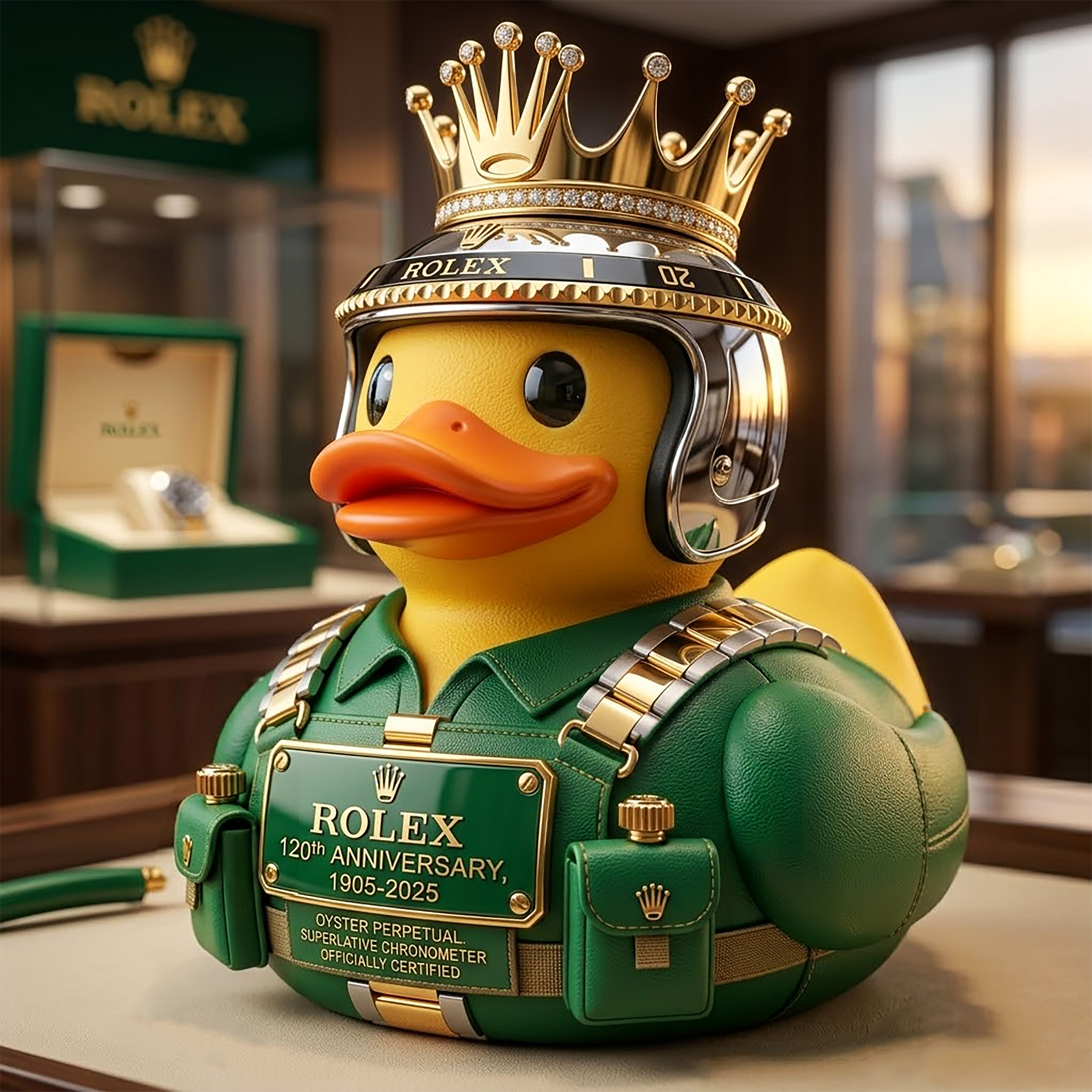 👑 Rolex 120th: Crowned Legacy Duck – Ultimate Luxury Collectible 🦆