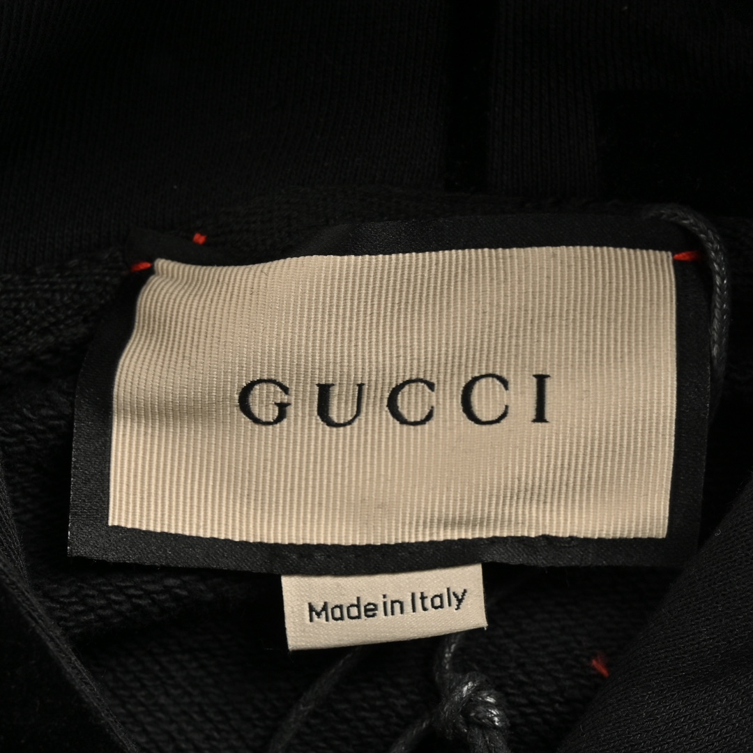 Gucci 24Fw Double G flocked print hooded sweatshirt