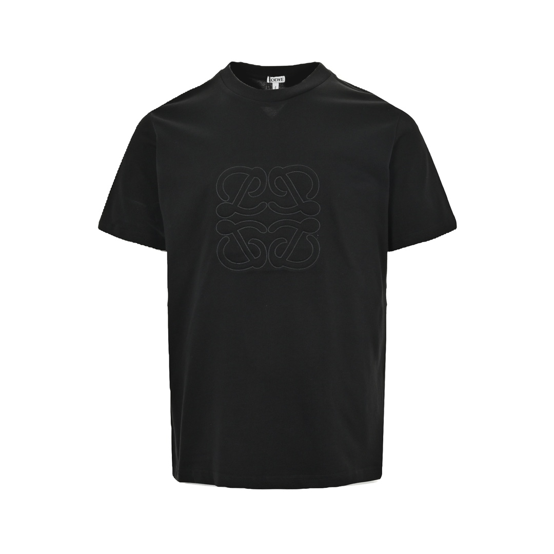 Loewe 24ss embroidered large logo short sleeve
