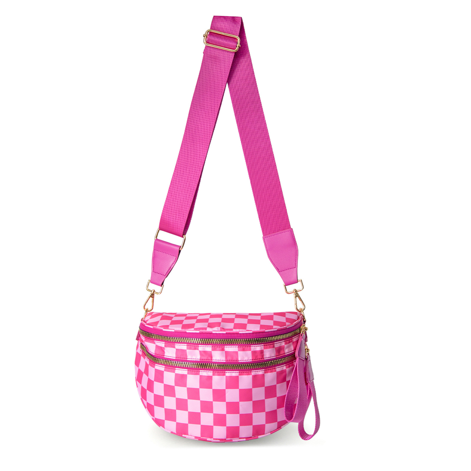 🔥On Sale🔥 Casual Shoulder Bag Multi-pocket Large Crossbody Oxford cloth Checkered Shell Bag