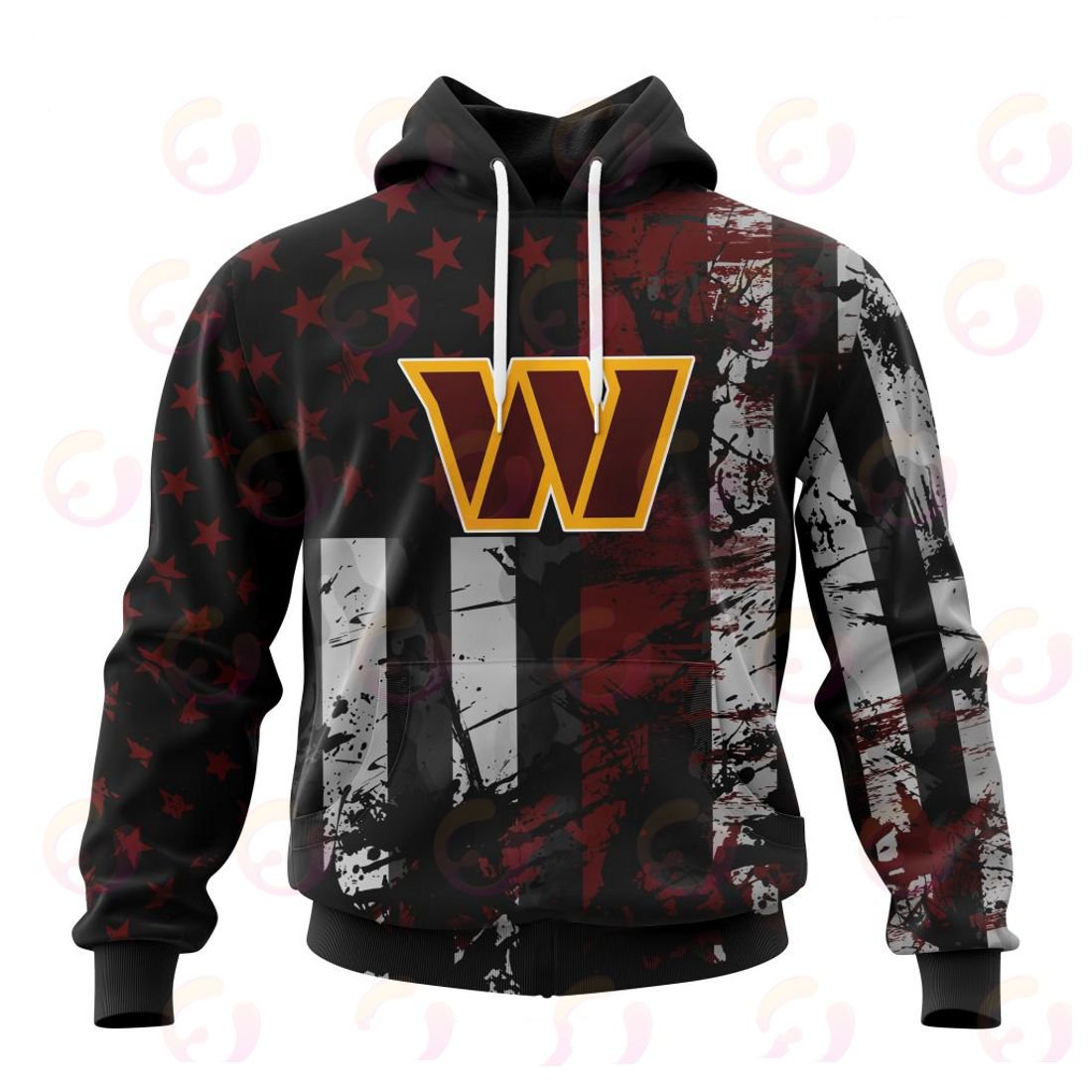 WASHINGTON 3D HOODIE JERSEY FOR AMERICA