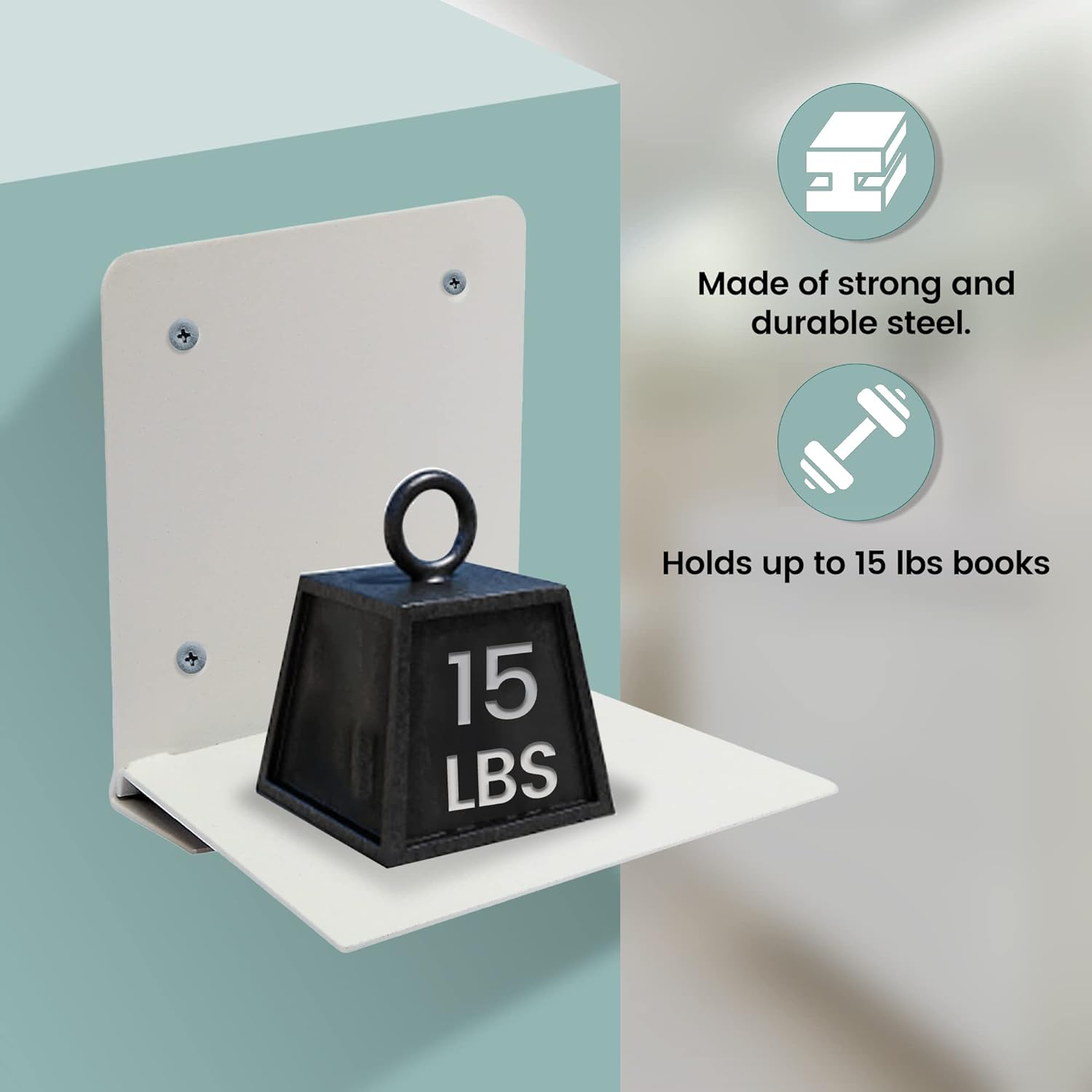 👍Last Day Promotion 60% OFF💥Invisible Floating Bookshelf - Metal Heavy Duty Wall Mounted Book Organizer