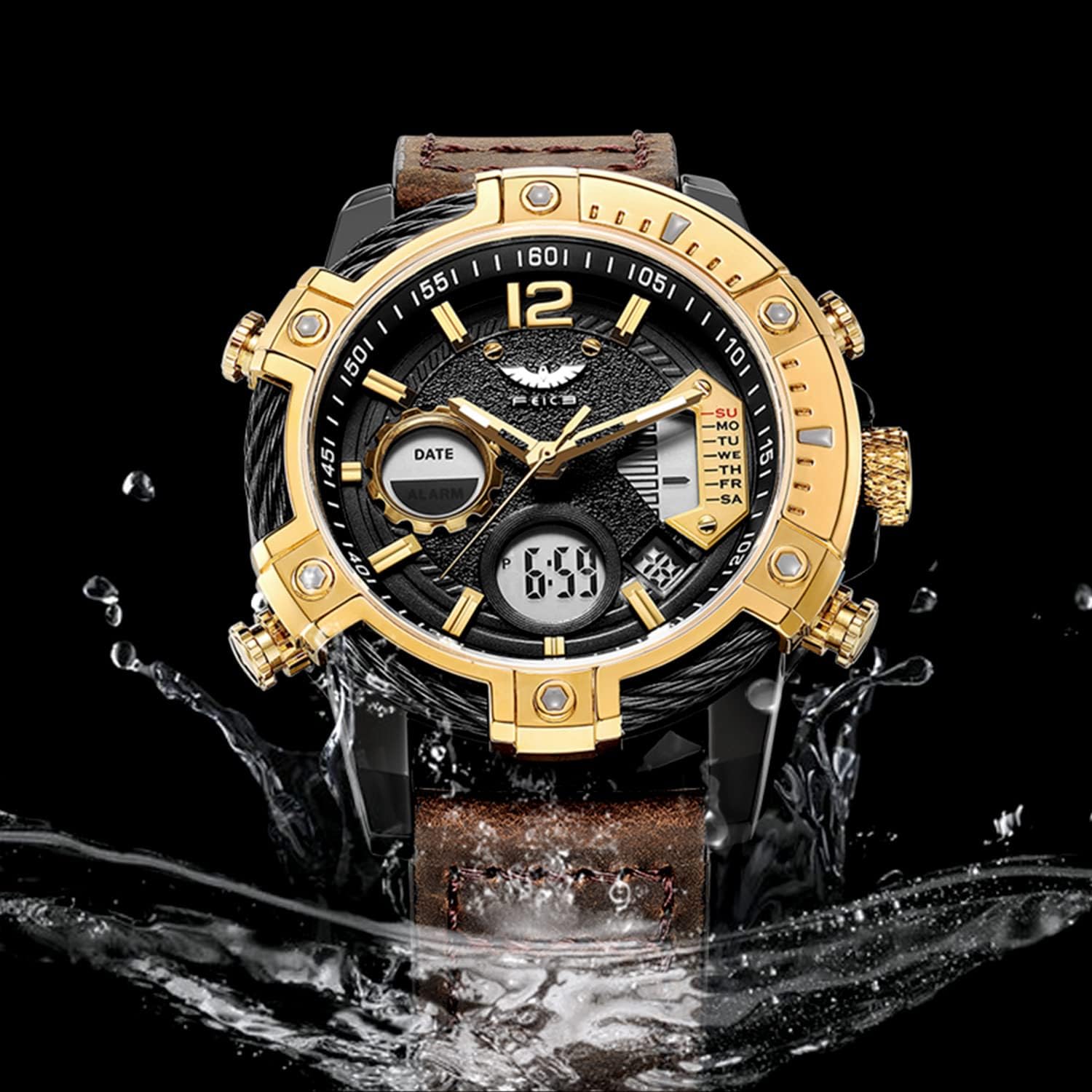 FK038 Luminescent Sports Watch FEICE Quartz Waterproof