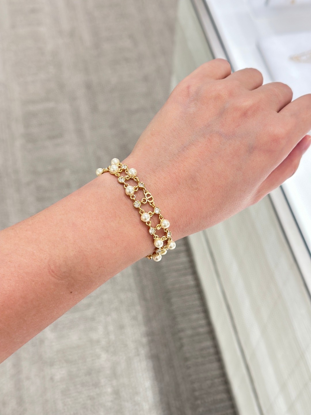 Dior Double Bead Diamond Bracelet