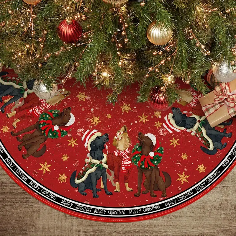 🎄What a Great Gift!🎅Nativity Christmas Tree Skirt, Jesus Christian Winter Holiday Tree Mat Decoration-Buy 2 Free Shipping