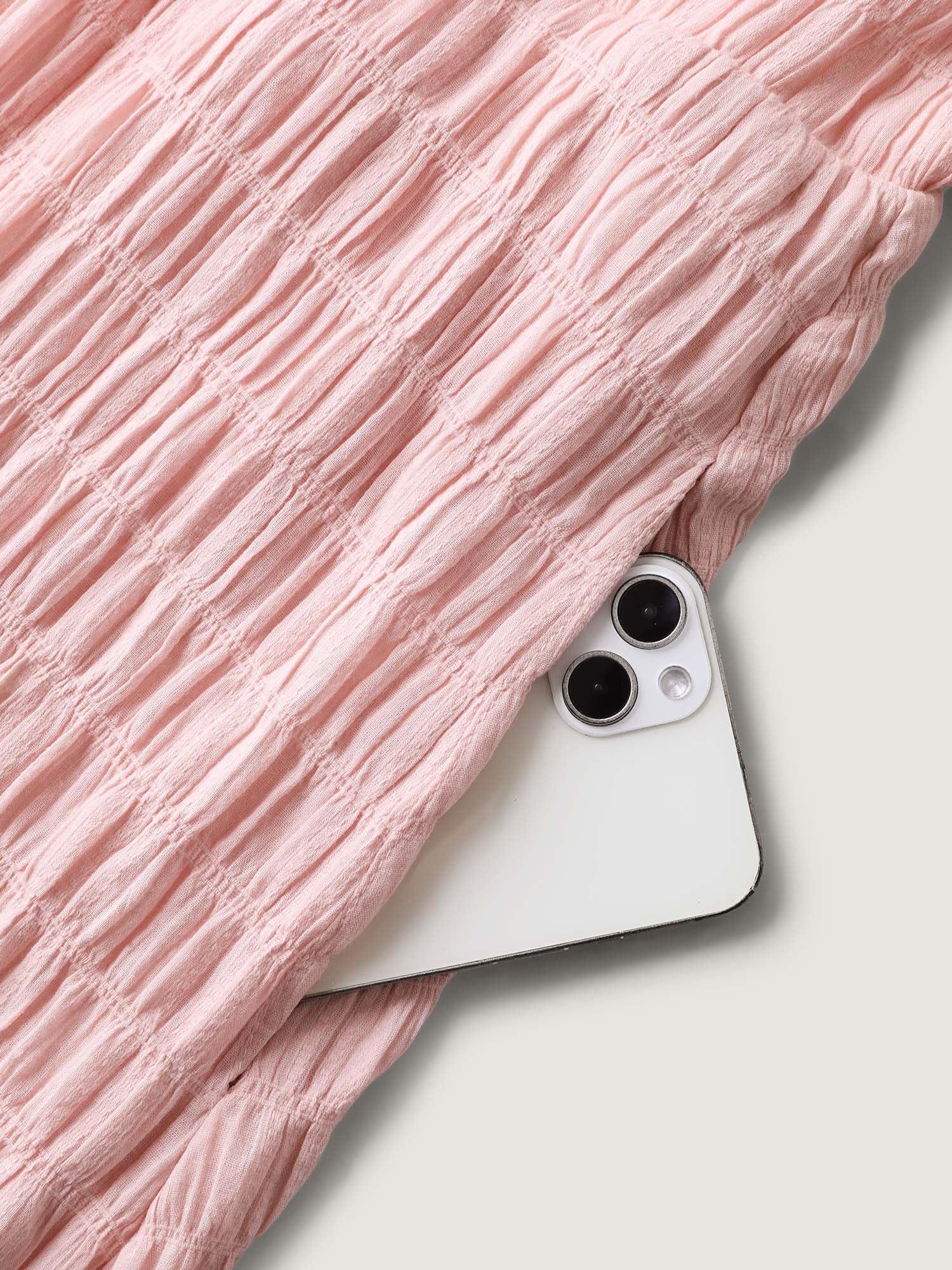 Textured Halter Neck Solid Midi Dress