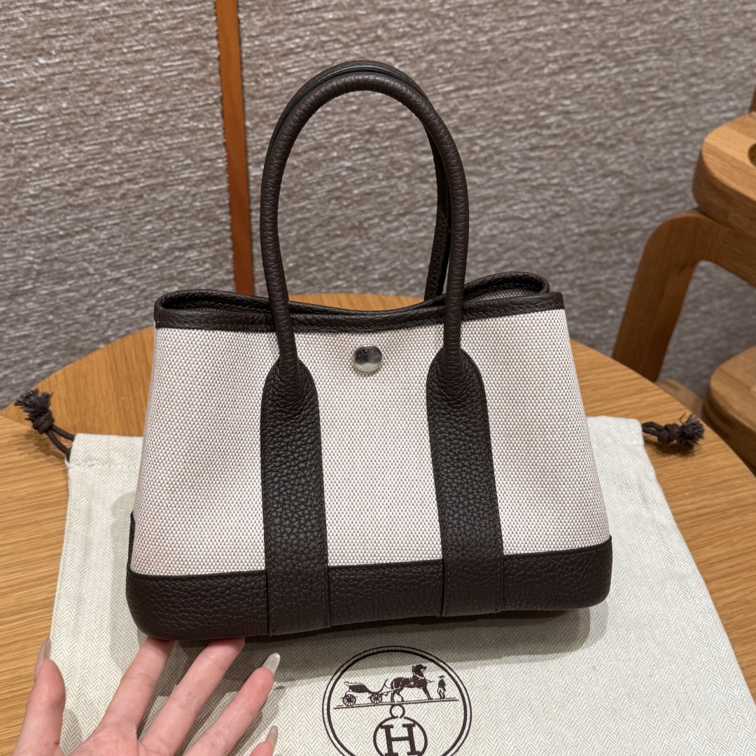 Hermès Garden party mini ecrubeigeebene handbag (handmade to order)