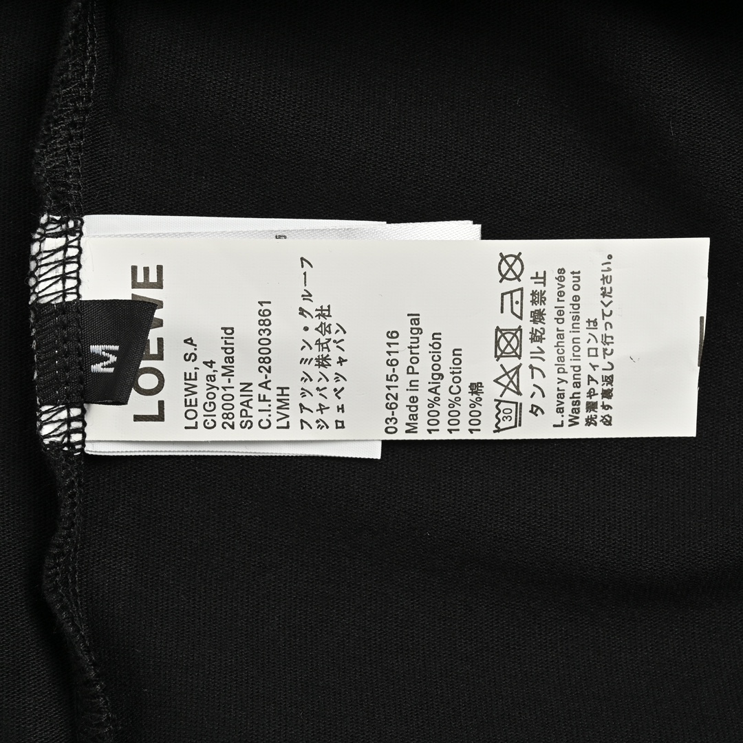 Loewe 24ss hand-painted heart logo printed short sleeves