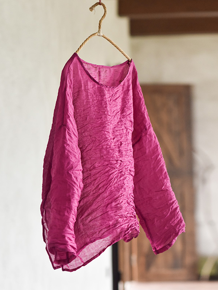 Candy-colored New Round Neck Women's Shirt