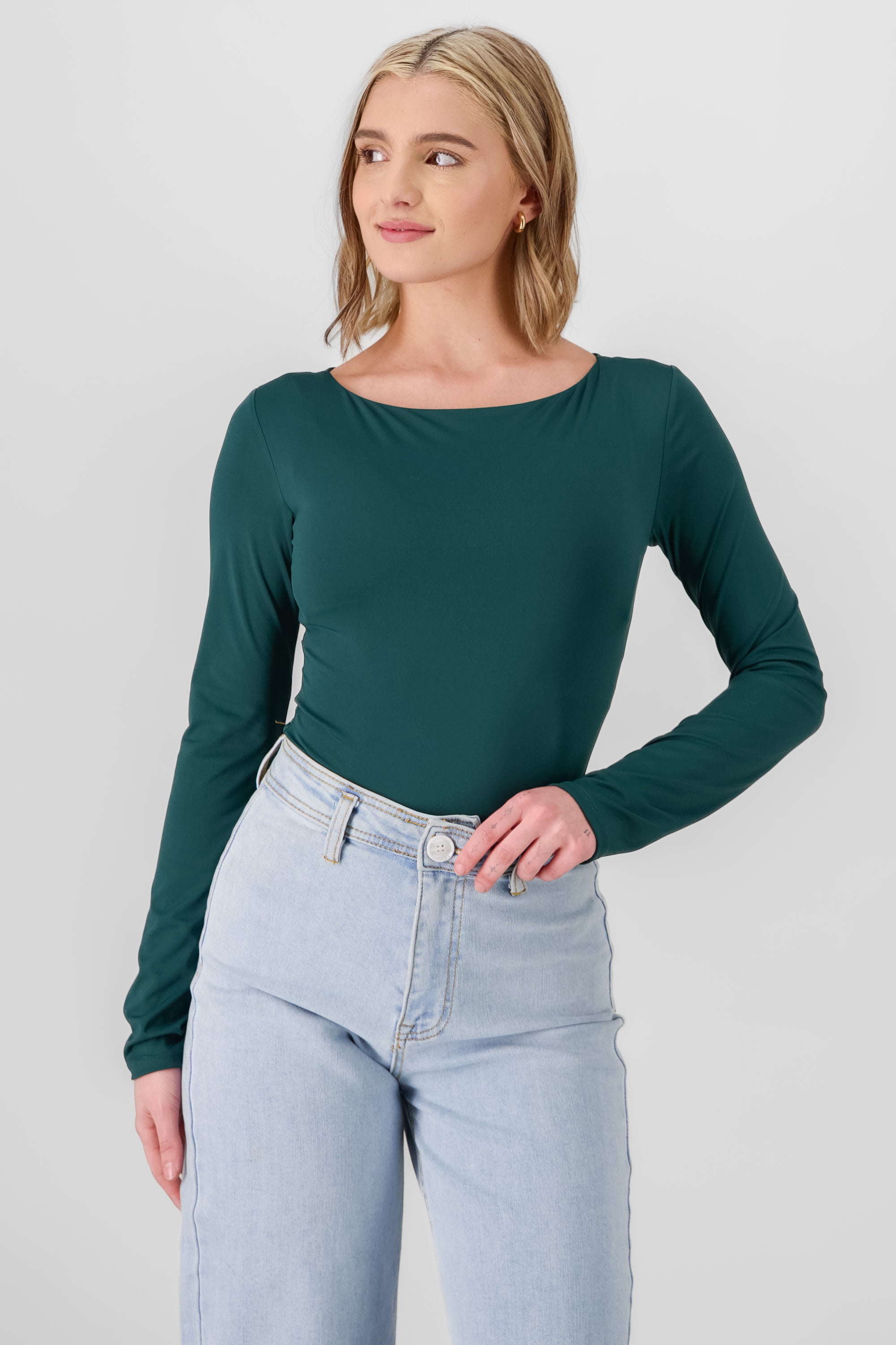Solid Long Sleeve Top