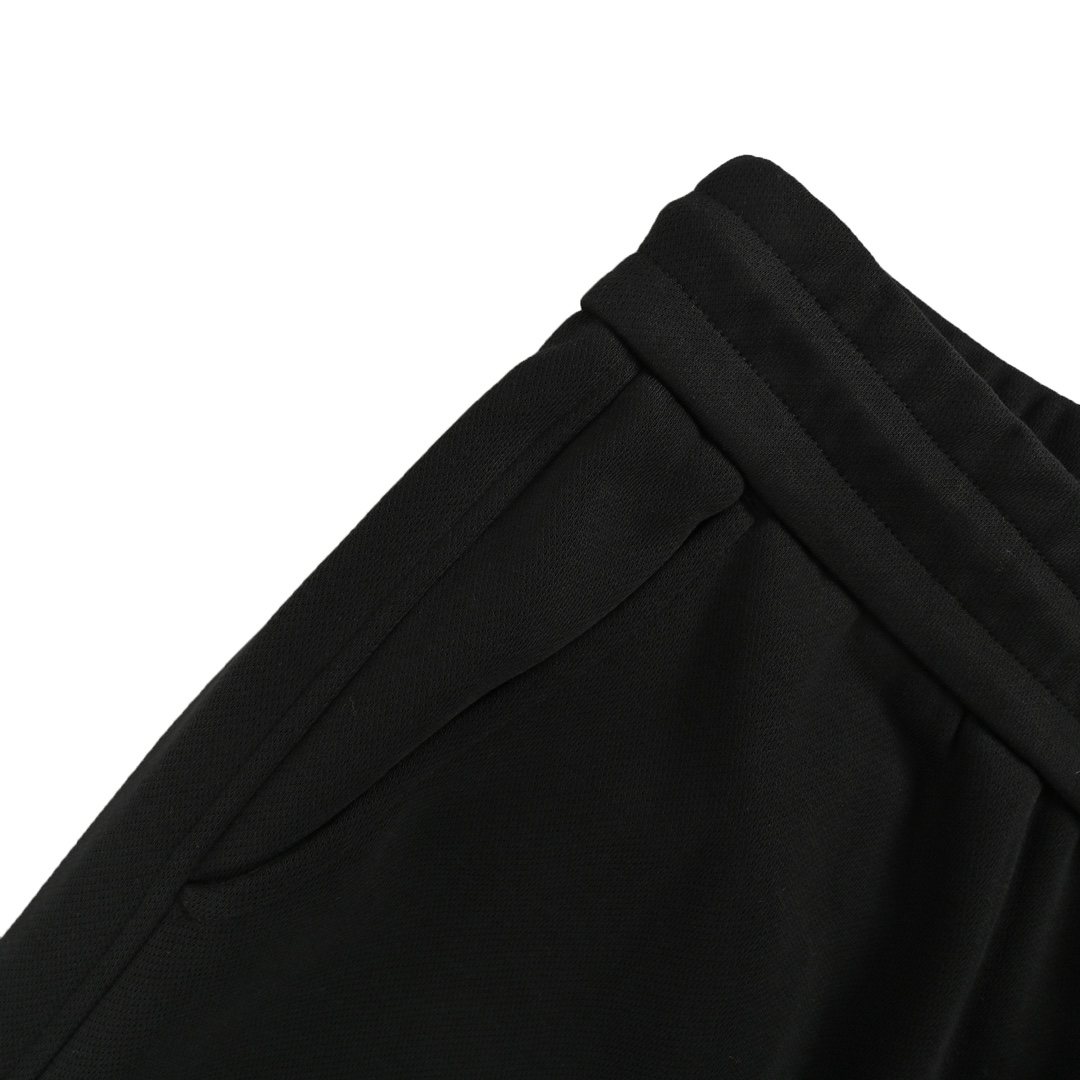 Dior 24Fw embroidered logo back pocket leather patch trousers