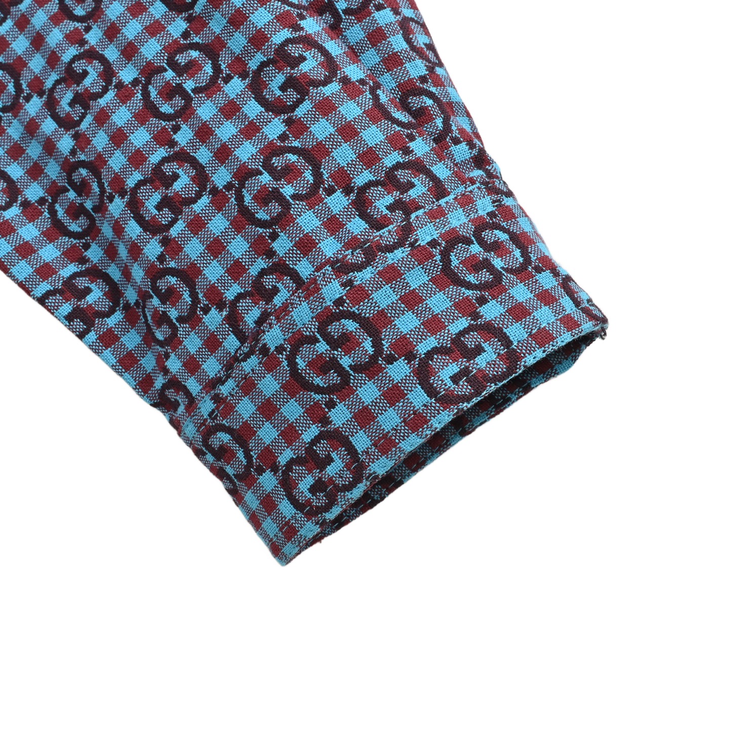 Gucci 25Fw all-over Double G monogram long-sleeved shirt