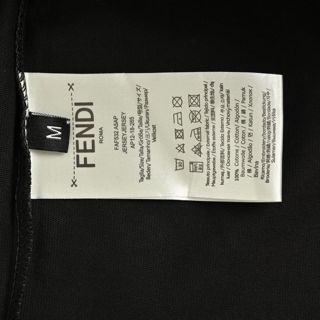 Fendi 24ss monster eyes print short sleeves