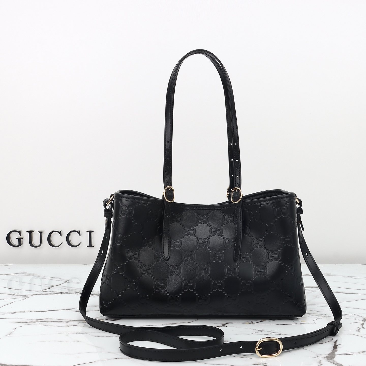 Gucci GG Emblem medium tote bag 815214 AAFDV 1000
