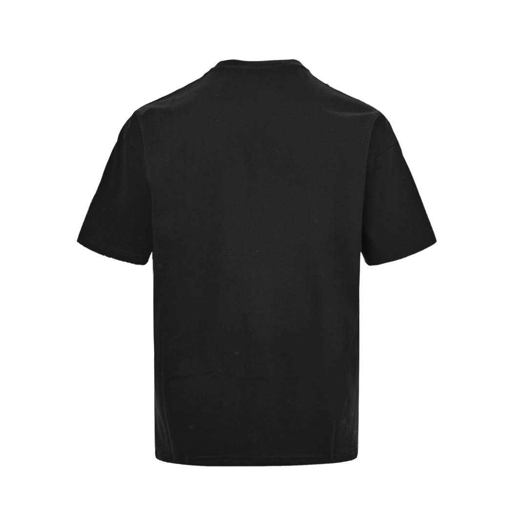 Fendi 24Fw short-sleeved shirt with contrasting double F logo embroidery on the chest